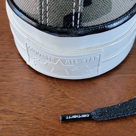 Converse X Carhatt WIP Chuck 70 Hi Camouflage 169221C Covert Green Size 8.5 NWB - Picture 9 of 13